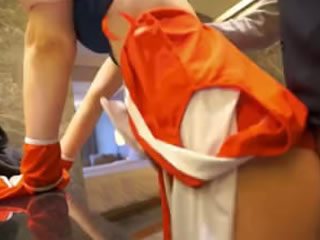 Chinese model cosplay mai shiranui in the hotel